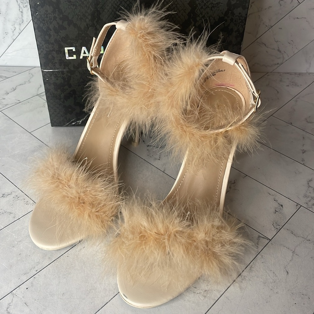 NWT Cape Robbin Womens Nude Drew Heels SIZE 9 - Picture 4 of 6